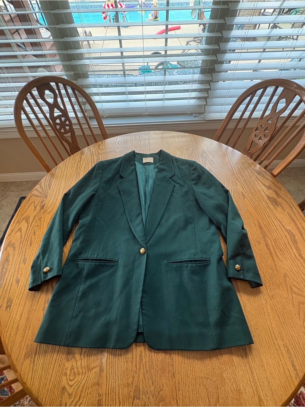 Pendleton Vintage Hunter Green Blazer Size 20 ?  measurements shown